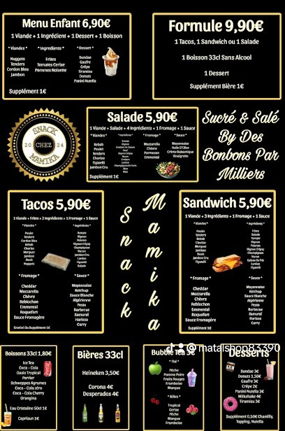 Snack Chez Mamika, Snack-Bar à Puget-Ville