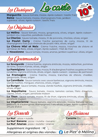 La Pizz' À Mélina Restauration Rapide à Roquebrune-sur-Argens