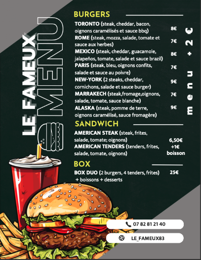 Le Fameux, Snack-Bar à Barjols