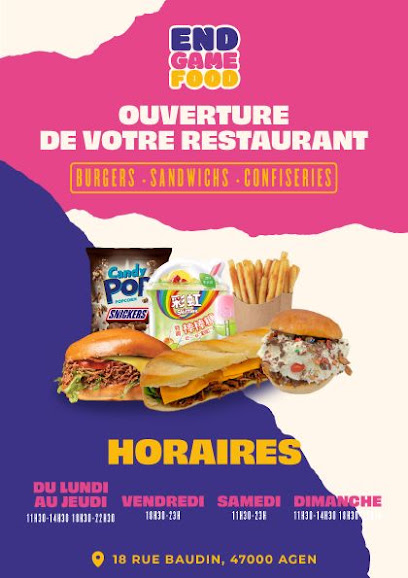 End Game Food Restauration Rapide à Agen