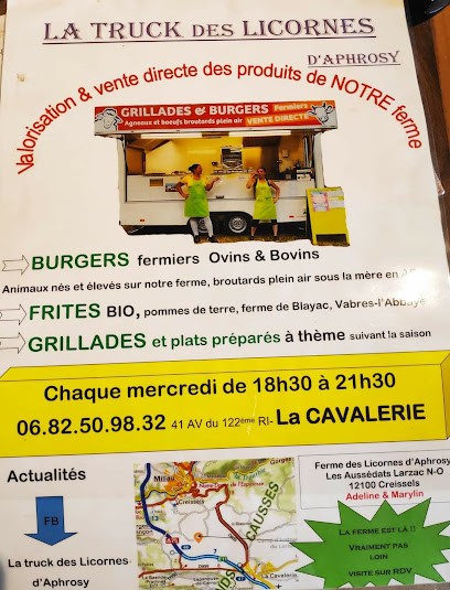 Truck Des Licornes D'Aphrosy, Fast-Food à La Cavalerie