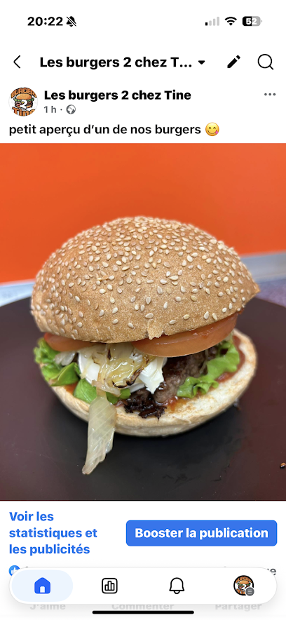Les Burgers 2 Chez Tine Restauration Rapide à Gourin