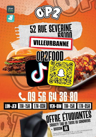 O'p2 Restauration Rapide à Villeurbanne
