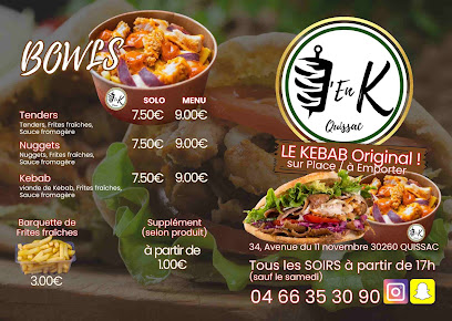 L'en K, Restauration Rapide à Quissac